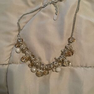 Elegant Silver and Gold Women's Necklace